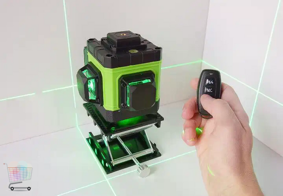 Лазерный уровень 3D с зеленым лучом самовыравнивающийся IE12A MA475 &bull; Профессиональный лазерный нивелир для ремонта, плитки, монтажа и точной разметки