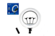 Светодиодная лампа с пультом + сумка (RL-21) / Светодиодная кольцевая лампа для селфи 54 см