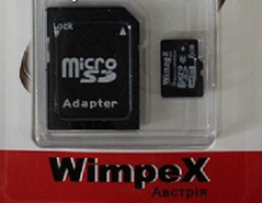 Карта Флэш-Памяти WIMPEX microSD 8GB PR3