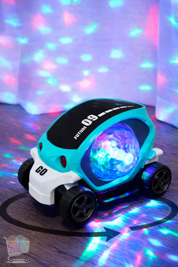 Светящаяся детская машинка с подсветкой и вращением Toy AND CX-865 интерактивная игрушка машинка для детей с прозрачным корпусом и движением &bull; Игрушечная машинка CX-865
