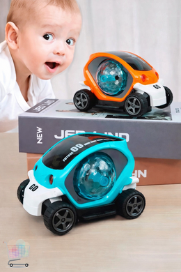 Светящаяся детская машинка с подсветкой и вращением Toy AND CX-865 интерактивная игрушка машинка для детей с прозрачным корпусом и движением &bull; Игрушечная машинка CX-865