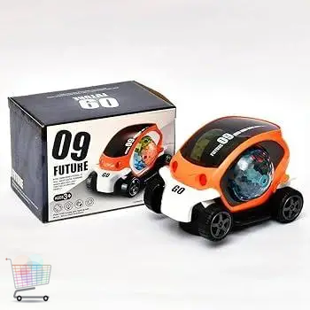 Светящаяся детская машинка с подсветкой и вращением Toy AND CX-865 интерактивная игрушка машинка для детей с прозрачным корпусом и движением &bull; Игрушечная машинка CX-865
