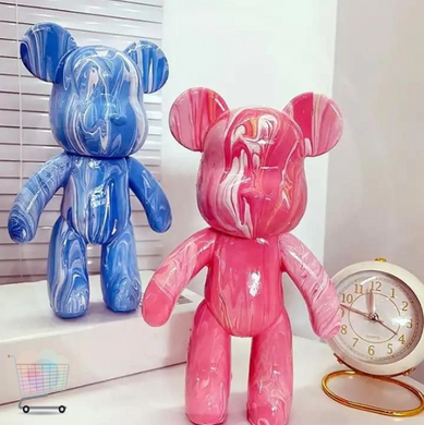 Fluid Bear Флюїдний Ведмедик DIY Bearbrick з фарбами · Набір для творчості Ведмежа Зроби сам, 23 см