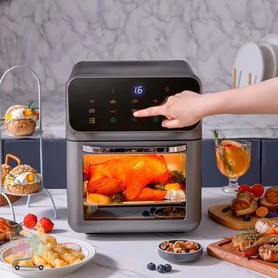 Мультипіч Silver Crest 15 л 3000 Вт з обдувом для здорового приготування без олії &bull; Аерогриль Silver Crest 15 л 3000 Вт &mdash; конвекційна для всієї родини