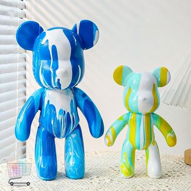 Fluid Bear Флюидный Мишка DIY Bearbrick с красками · Набор для творчества Медвежонок Сделай сам, 23 см