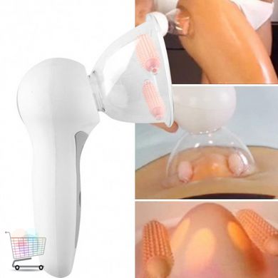 Ручний домашній вакуумний роликовий лімфодренажний антицелюлітний масажер Celluless MD для рук, живота, спини, ніг та сідниць