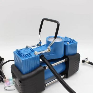 Автомобильный компрессор 12V двухпоршневой &bull; Двухцилиндровый компрессор для автомобиля 12В с инструментами