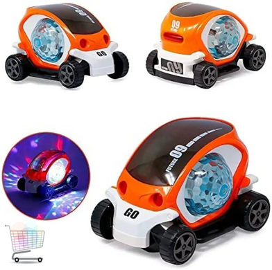Светящаяся детская машинка с подсветкой и вращением Toy AND CX-865 интерактивная игрушка машинка для детей с прозрачным корпусом и движением &bull; Игрушечная машинка CX-865