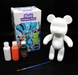Fluid Bear Флюидный Мишка DIY Bearbrick с красками · Набор для творчества Медвежонок Сделай сам, 23 см