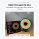 Кільцева LED лампа MJ-261 RGB 26 см для зйомки контенту &bull; Світлодіодна лампа MJ-261 з USB-живленням для фото, відео, селфі, макіяжу, стримів і TikTok