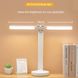 Двойная светодиодная настольная LED лампа Twice Lamp с аккумулятором и двумя поворотными светильниками · Светильник портативный USB с подставкой для телефона