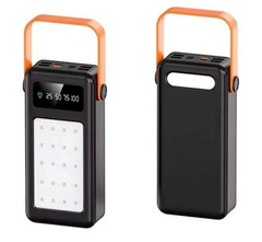 Портативный аккумулятор 50000 mAh с 4 USB YM-642 с цифровым дисплеем и LED-фонарем ∙ Внешний аккумулятор Power Bank YM-642 50000 mAh