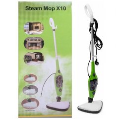 Многофункциональная паровая швабра Steam Mop X10 с насадками ∙ Электрическая чистящая швабра для уборки дома, 10 насадок