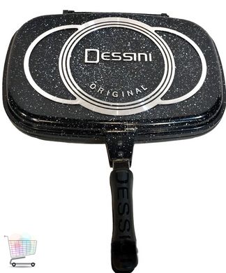 Сковорода-гриль с антипригарным покрытием Dessini BN-555 36 см двусторонняя двойная PR5