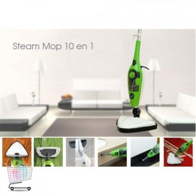 Инновационная паровая электро швабра Steam Mop X10 с насадками ∙ Многофункциональная чистящая швабра для уборки дома, 10 насадок