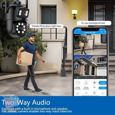 Умная Wi-Fi камера Smart 360 с двумя линзами для дома и офиса∙ Камера видеонаблюдения Smart 360