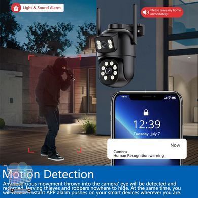Умная Wi-Fi камера Smart 360 с двумя линзами для дома и офиса∙ Камера видеонаблюдения Smart 360