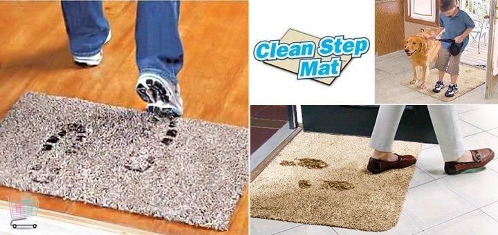 Чарівний килимок для взуття Clean Step Mat Супервбираючий придверний килимок, 70*45см