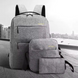 Міський рюкзак 3 в 1 Backpack &bull; Набір Наплічна сумка, портфель для ноутбука та гаманець
