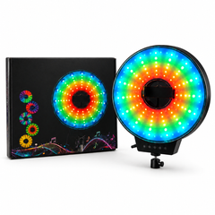 Кільцева LED лампа MJ-321 RGB 35 см з USB-живленням &bull; Світлодіодна лампа MJ-321 для блогера, селфі, макіяжу, TikTok, Reels і відеозйомки