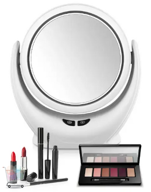 Дзеркало для макіяжу з підсвіткою LED Mirror Lamp USB Портативне настільне косметичне дзеркало