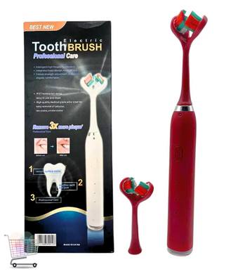 Акумуляторна зубна щітка Electric Toothbrush Best Newподвійна насадка та 3D-очищення ∙ Електрична зубна щітка Electric Toothbrush Best New з USB-зарядкою