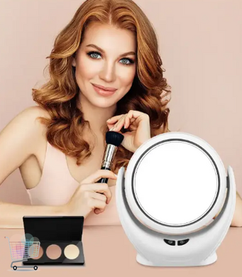 Дзеркало для макіяжу з підсвіткою LED Mirror Lamp USB Портативне настільне косметичне дзеркало