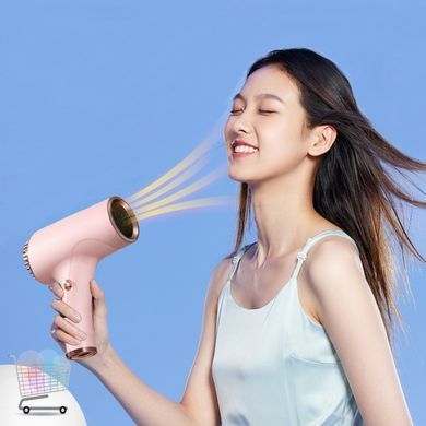 Беспроводной аккумуляторный фен Portable Hair Dryer USB Портативный фен с двумя скоростными режимами и USB зарядкой