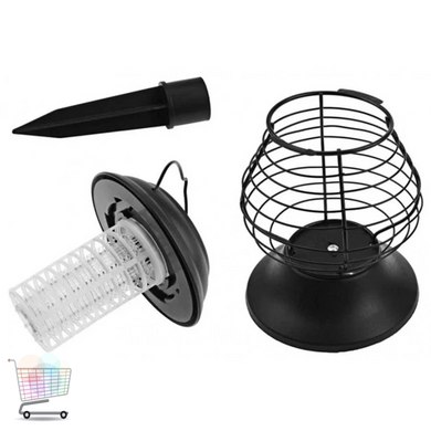Антимоскітний садовий світильник Bug Zapper 2 в 1 &bull; Вулична LED-пастка від комарів з УФ-підсвіткою для дачі, саду, тераси та альтанки