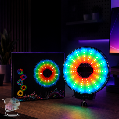 Кільцева LED лампа MJ-321 RGB 35 см з USB-живленням &bull; Світлодіодна лампа MJ-321 для блогера, селфі, макіяжу, TikTok, Reels і відеозйомки