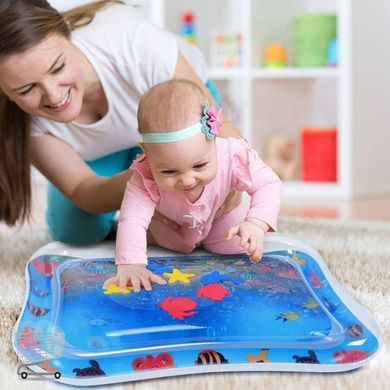 Водний дитячий килимок ігровий розвиваючий надувний матрац для малюків