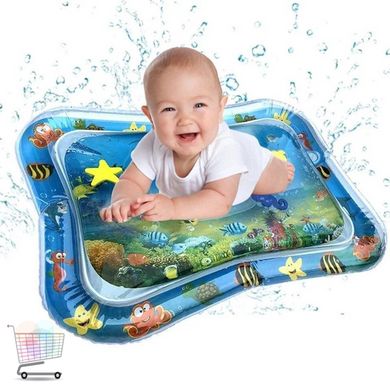 Водный детский коврик игровой развивающий надувной матрас для малышей
