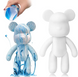Fluid Bear Флюидный Мишка DIY Bearbrick с красками · Набор для творчества Медвежонок Сделай сам, 33 см