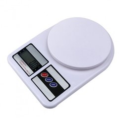 Кухонные электронные весы DT 400 до 10 кг с LCD дисплеем Белые