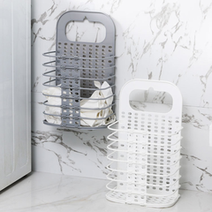 Підвісний складний кошик для білизни Grand laundry basket у ванну кімнату з ручкою та гачками
