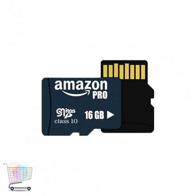 Карта пам'яті Micro SDHC 16GB Amazon pro microSD Мікро СД картка з адаптером