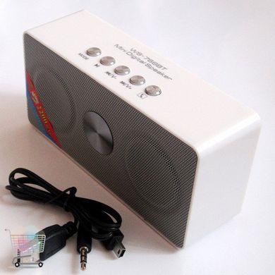 Портативна музична колонка WSTER WS-768 Bluetooth USB ∙ microUSB ∙ 3.5 мм Mini-Jack ∙ FM радіо