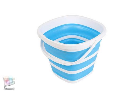 Складное силиконовое ведро Collapsible Bucket, 10 литров | Ведро пластиковое хозяйственное