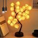 LED-светильник в форме дерева с розами 33 см &bull; Декоративная настольная лампа-ночник светодиодное дерево LED роза