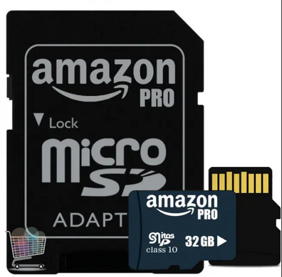 Карта памяти Micro SDHC 32GB Amazon pro microSD Микро СД карта с адаптером