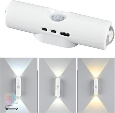 RGB світильник NS-02 настінний &bull; LED лампа NS-02 з датчиком руху для декоративного підсвічування інтер&rsquo;єру