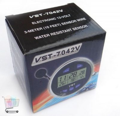 Часы автомобильные VST 7042V PR3