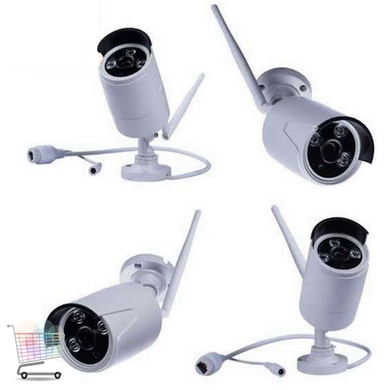 Набор наружного видеонаблюдения (4 беспроводные камеры + сетевой видеорегистратор) 5G Kit WiFi 4ch NVR/DVR PR5