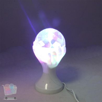 Диско-лампа РУКА LED Full Color Rotating Lamp цветомузыкальная светодиодная лампа (7204)