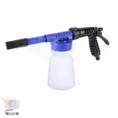 Пінна насадка для миття авто CAR WASH ROCKET 1 л &bull; Пістолет-розпилювач на садовий шланг для автомобіля, вікон, плитки, садових меблів і прибирання подвір&rsquo;я