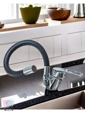 Смеситель с гибким краном 47 см для раковины и мойки Water tap HA-181 &bull; Универсальный смеситель с поворотным изливом 360&deg;