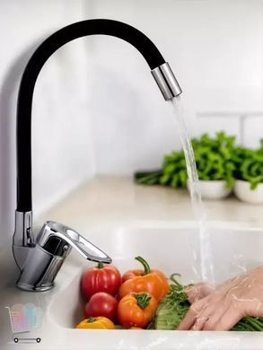 Смеситель с гибким краном 47 см для раковины и мойки Water tap HA-181 &bull; Универсальный смеситель с поворотным изливом 360&deg;