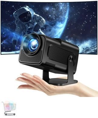Домашній проектор HY320 Android 11 &bull; Смарт LED проектор 1080P/4K з WiFi6, Bluetooth та можливістю проекції на стелю