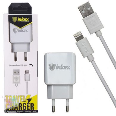 Адаптер Inkax CD-01 с Кабелем USB - Iphone 5/6/7 Lightning 1m PR1
