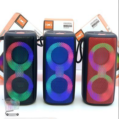 Бездротова портативна колонка NB-041 з LED-підсвіткою та Bluetooth ∙ Портативна Bluetooth колонка NB-041 з LED-світломузикою